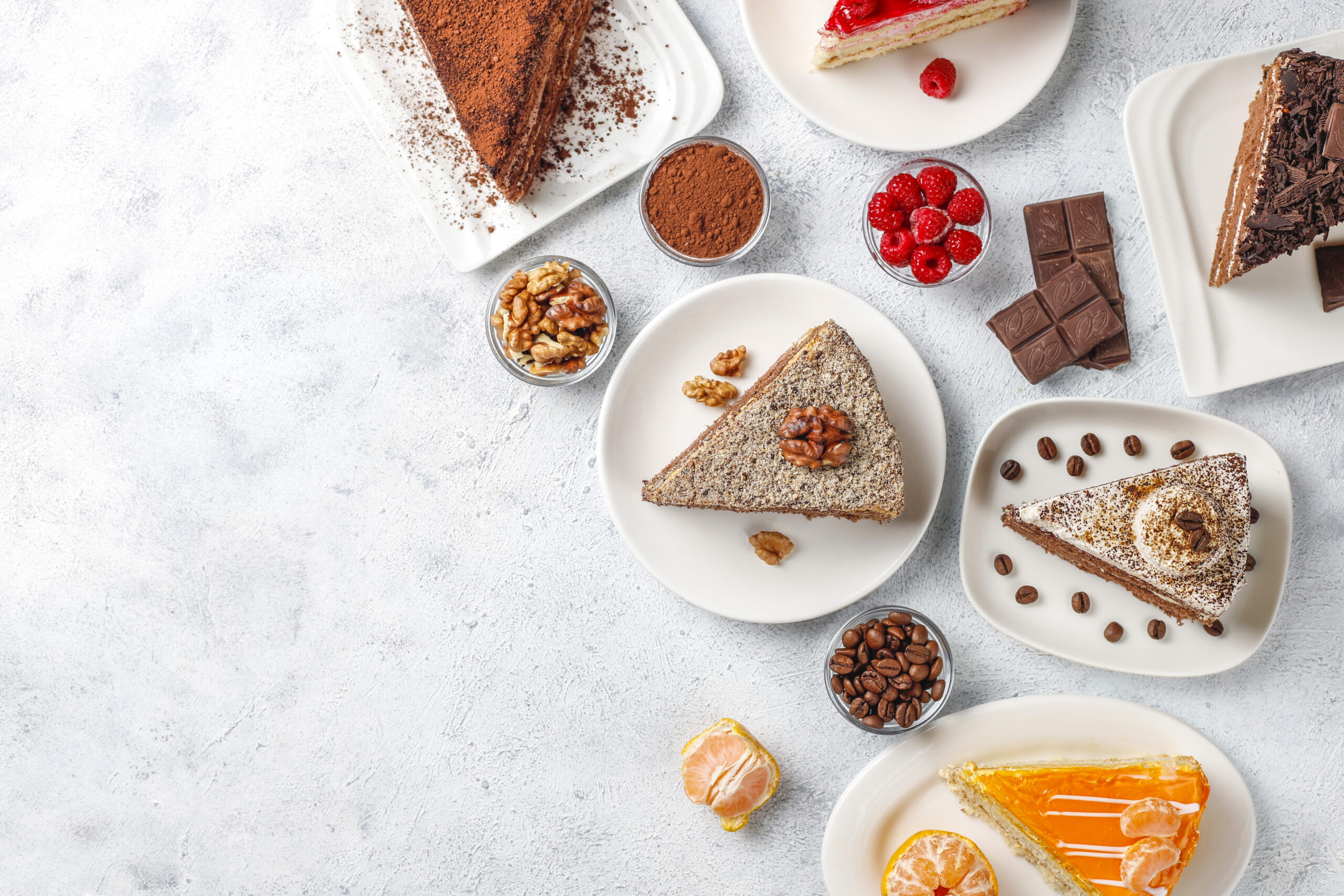 surtido trozos tarta